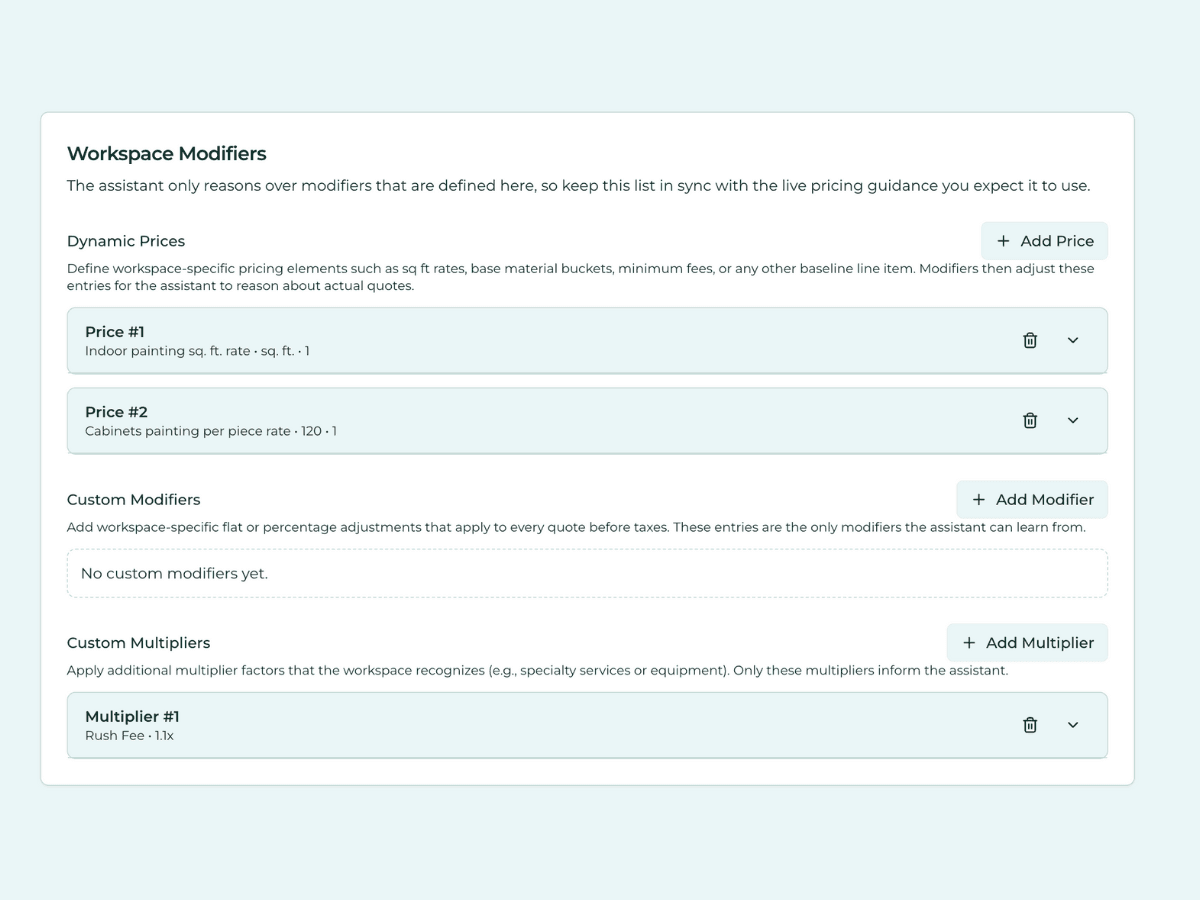 Admin dashboard preview